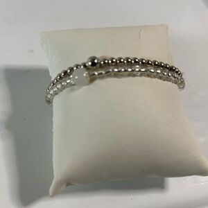 Elegant Silver Beaded Bracelet
